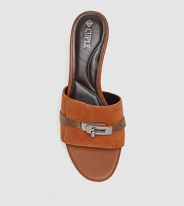 Accessorized Block Heel Sandals