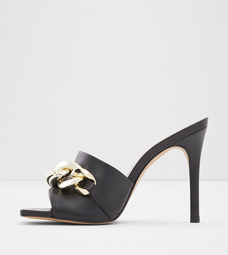Aldo Cubetto Heeled Sandals In Black 