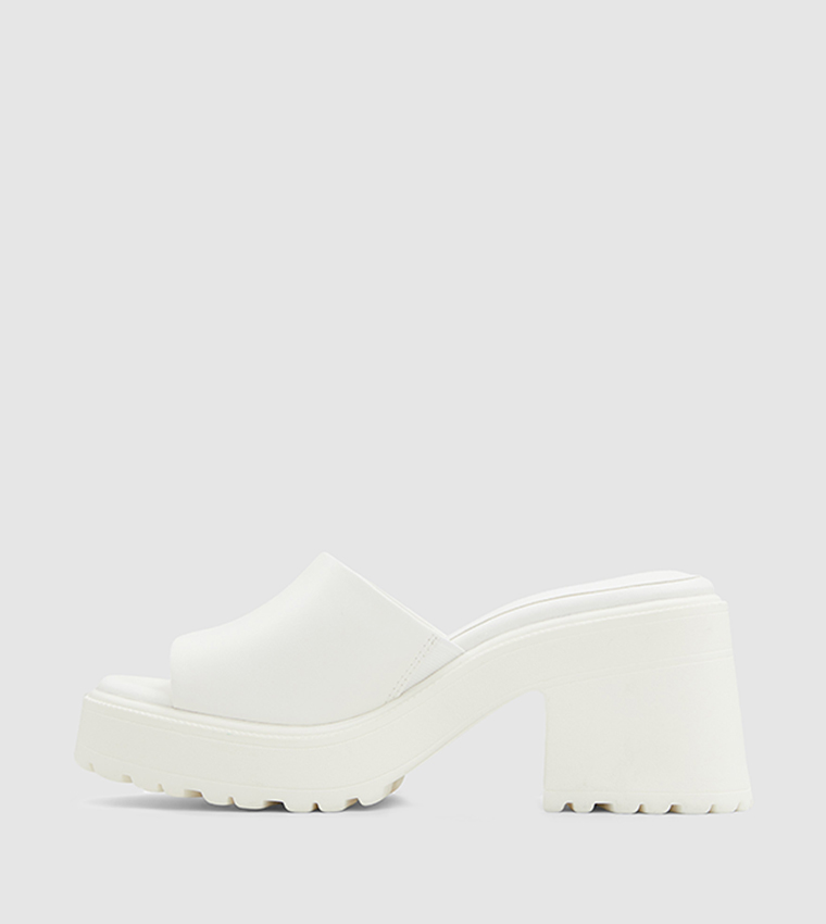 CUTIE Peep Toe Chunky Heel Sandals