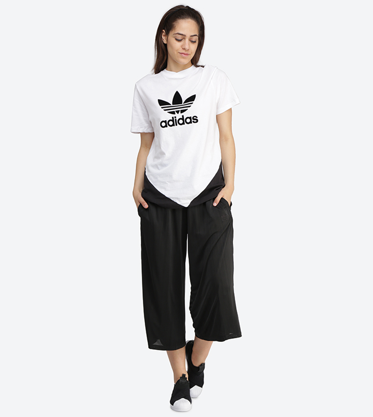 Buy Adidas Originals Elastic Waistband Cropped Pant Black CW0458 In Black 6thStreet Bahrain