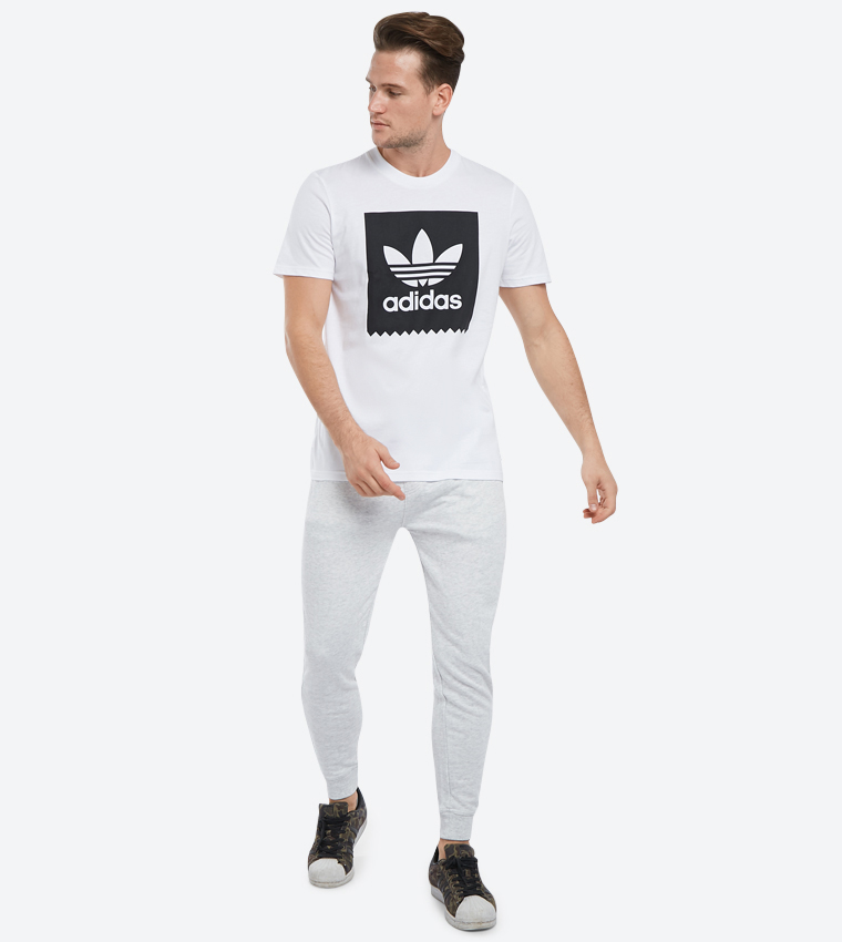 Buy Adidas Logo Printed Short Sleeve T Shirt White CW2336 In White 6thStreet Saudi Arabia