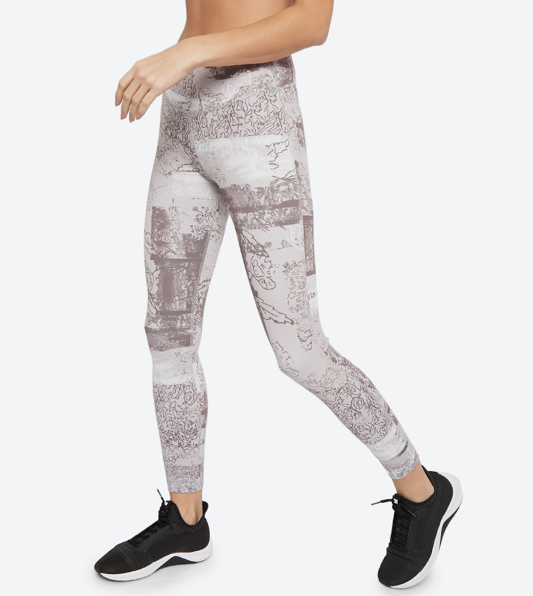 Printed D Lux Bold Elastic Waist Tights