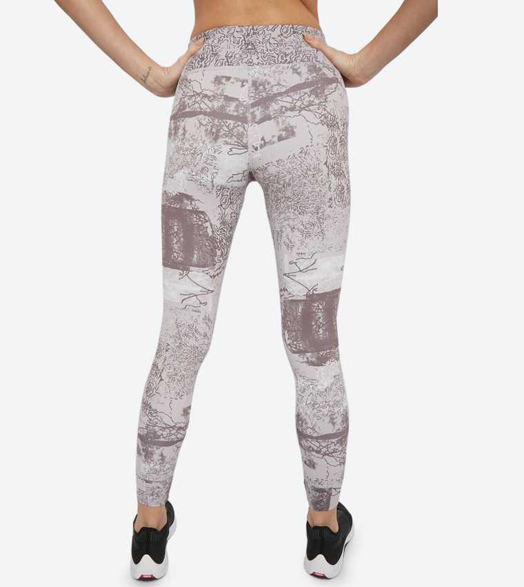 Printed D Lux Bold Elastic Waist Tights