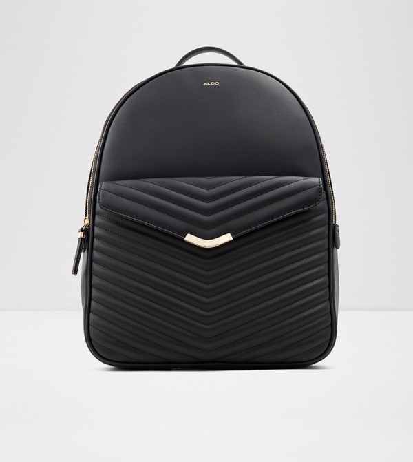 aldo black backpack purse