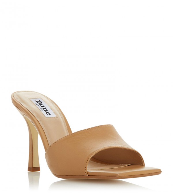 square toe mule sandal
