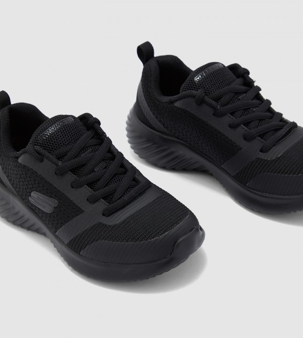 skechers black shoes mens