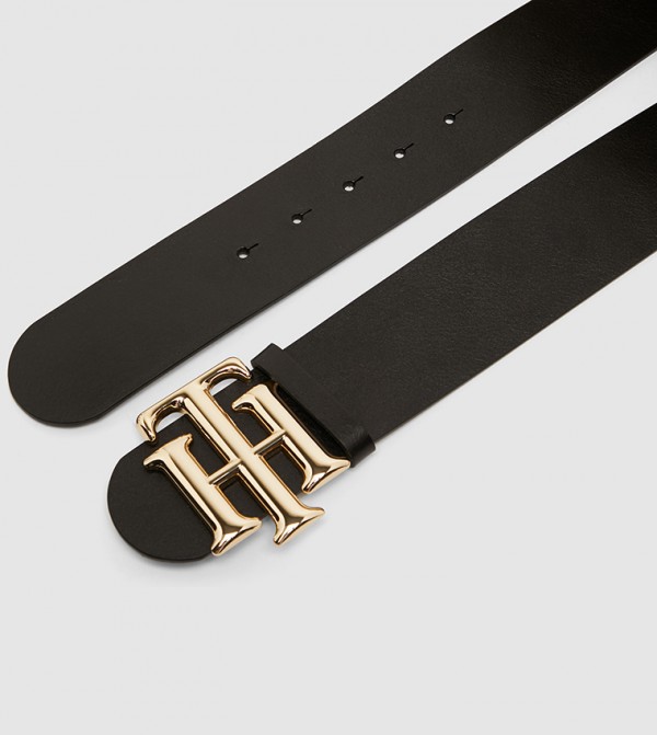 black belt leather womens