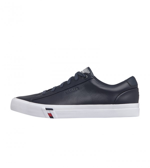 tommy hilfiger essential metallic signature tape trainers
