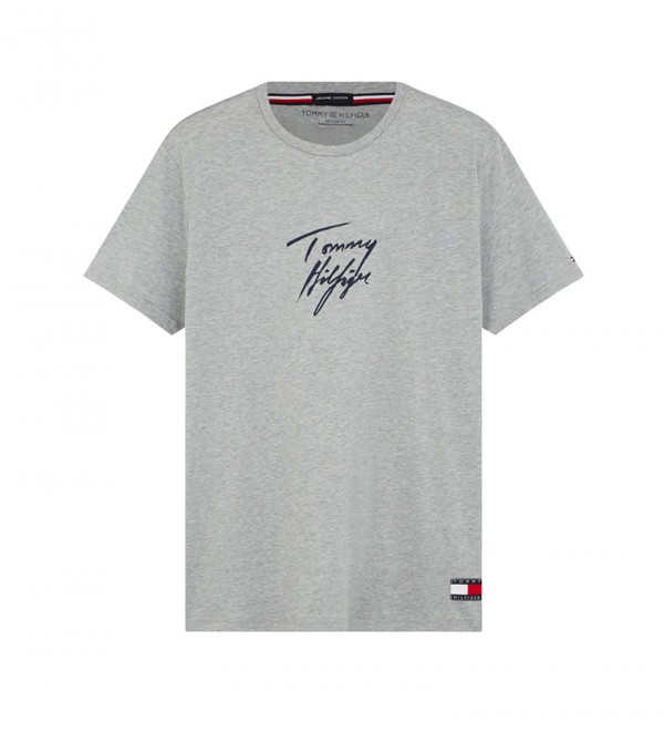 tommy knit tjm signature navy multi