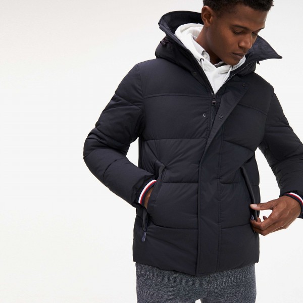 Tommy hilfiger stretch hooded jacket best sale