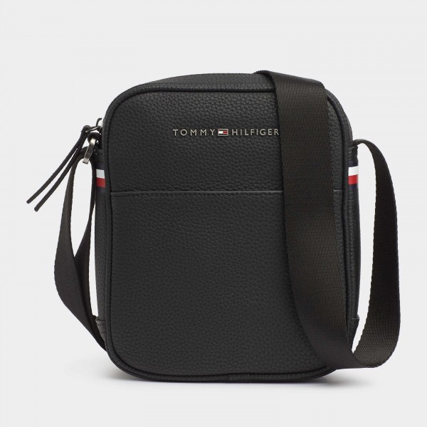 Buy Black Essential Small Reporter Bag For Men Online Tommy Hilfiger Saudi