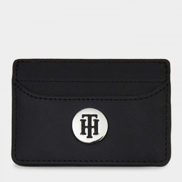 Buy Black Monogram Credit Card Holder For Women Online Tommy