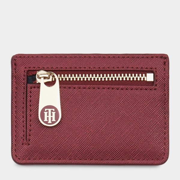 Buy Red Monogram Credit Card Holder For Women Online Tommy