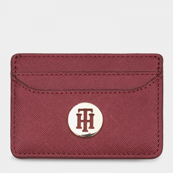 Buy Red Monogram Credit Card Holder For Women Online Tommy