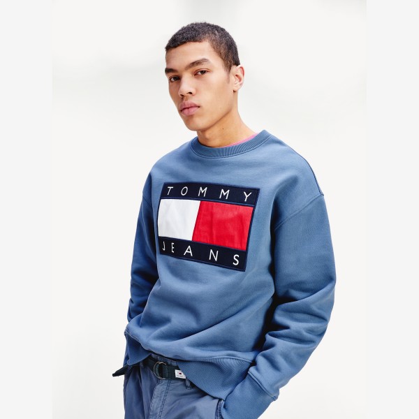 tommy hilfiger mens crew neck sweatshirt