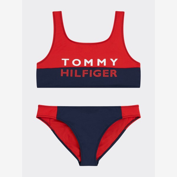 tommy hilfiger logo bikini set