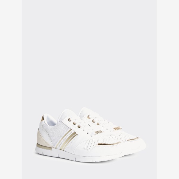 tommy hilfiger gold trainers