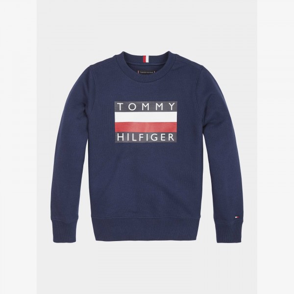 tommy hilfiger basic crew neck sweatshirt