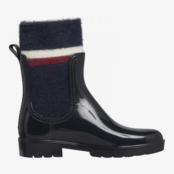 tommy hilfiger rain boots short