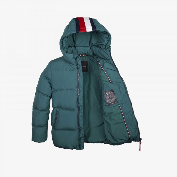 tjw basic quilted hooded jacket