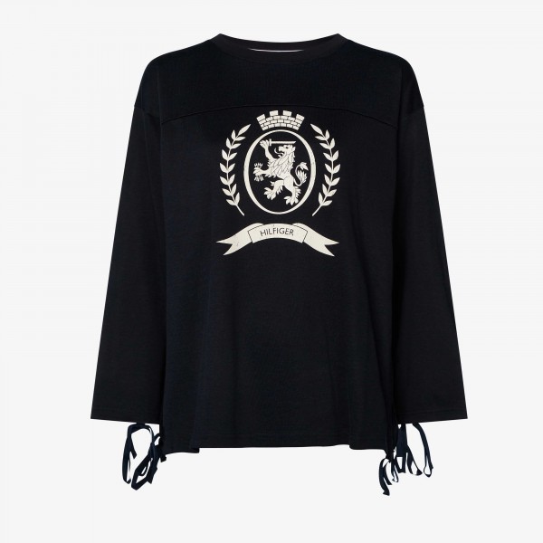 tommy jeans crest long sleeve