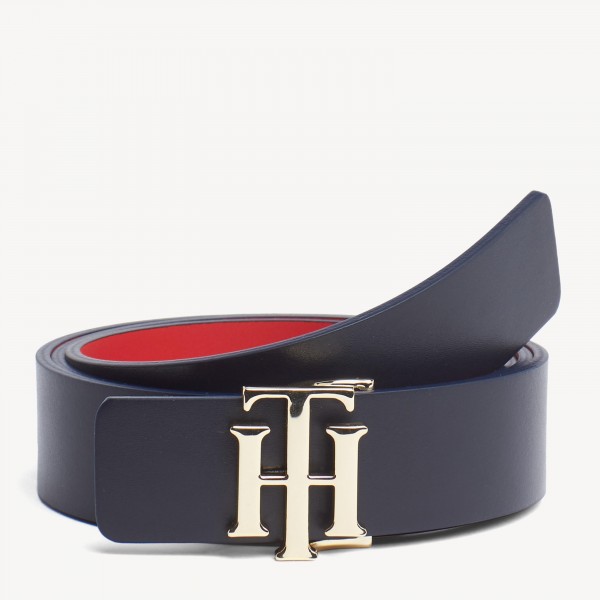 tommy hilfiger navy blue belt