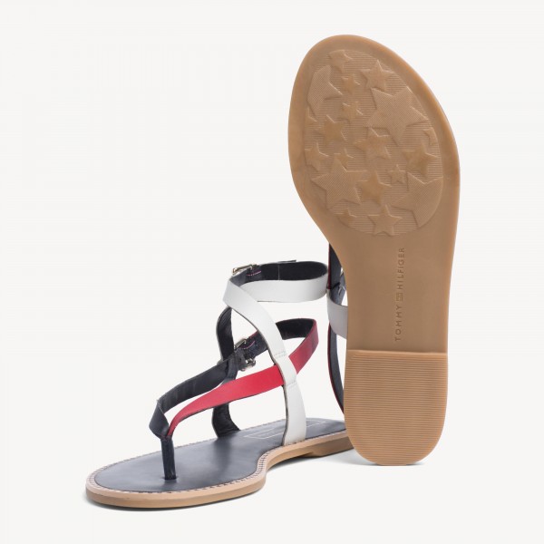 tommy hilfiger flat strappy sandals