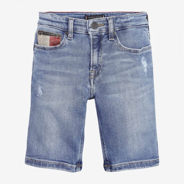 tapered jean shorts