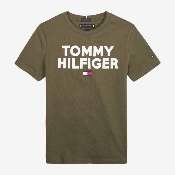 olive green tommy hilfiger t shirt