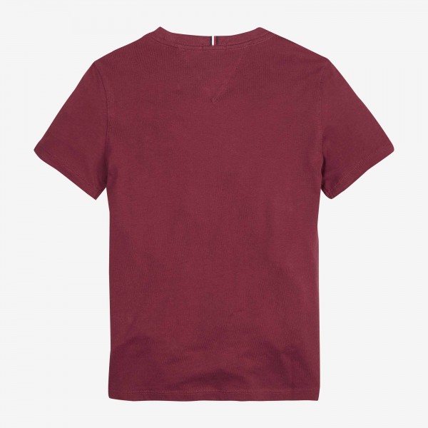 tommy hilfiger maroon t shirt