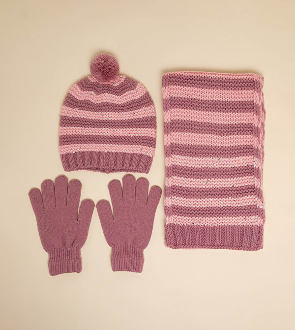 Buy R&B 3 Pack Winter Essential Set In Pink | 6thStreet UAE