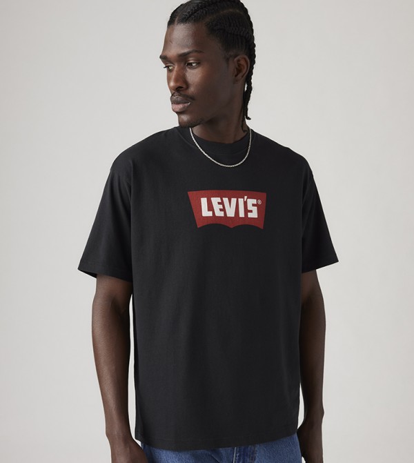 Levi's Levi's - Black Round Neck T-Shirts