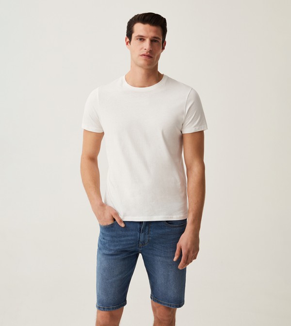 او في اس او في اس - أزرق Denim shorts
