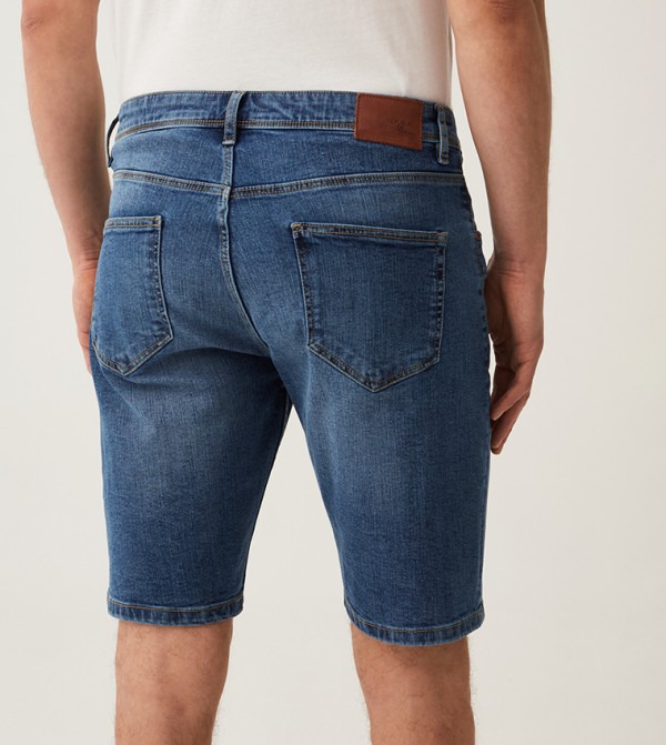 او في اس او في اس - أزرق Denim shorts