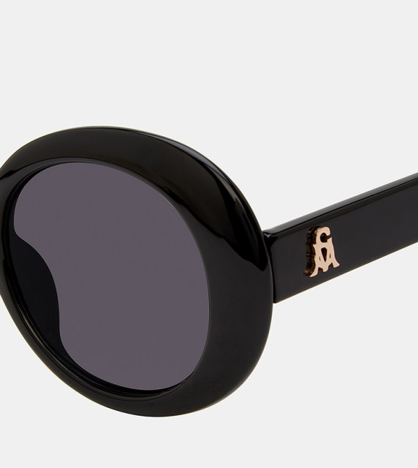 Steve Madden Steve Madden - Black Round Sunglasses