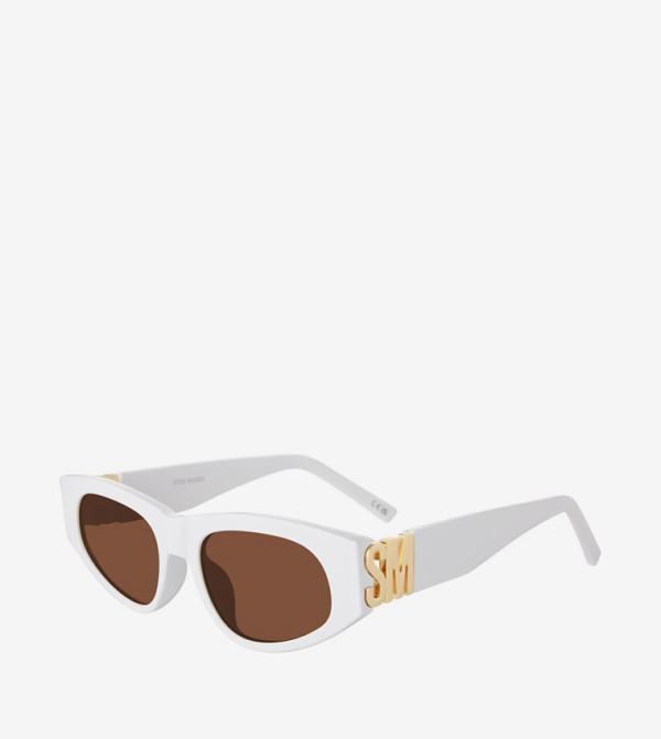 Steve Madden Steve Madden - White Round Sunglasses