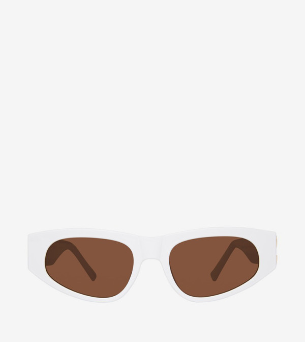 Steve Madden Steve Madden - White Round Sunglasses