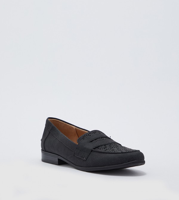Life Stride - Black Loafers & Moccasins