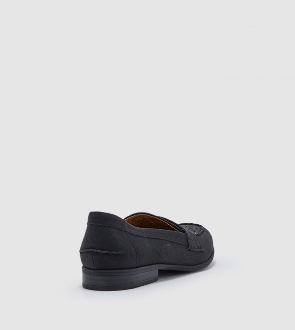Life Stride - Black Loafers & Moccasins