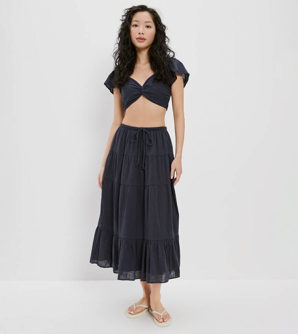 أميريكان أيغل أميريكان أيغل - أسود Midi Skirts