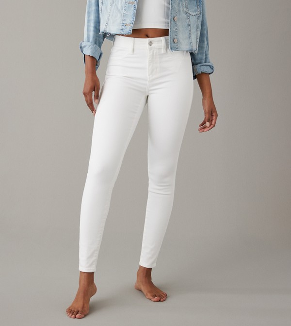 American Eagle  - White Skinny Fit Jeans