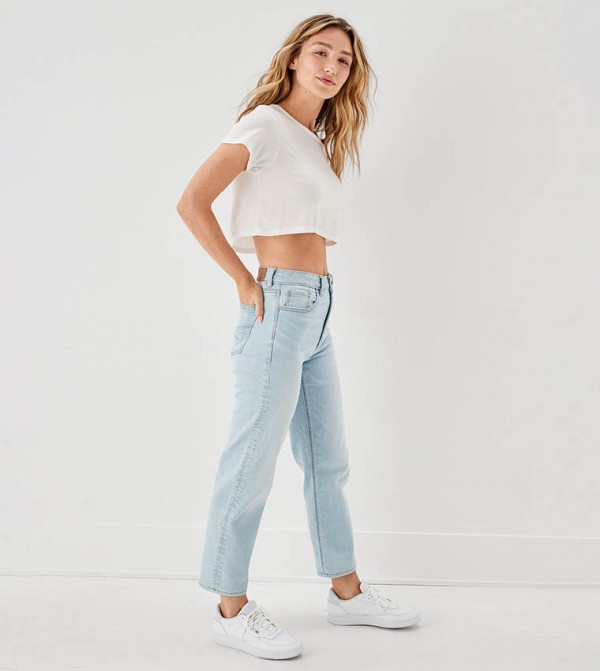 أميريكان أيغل أميريكان أيغل - أزرق Mom Jeans