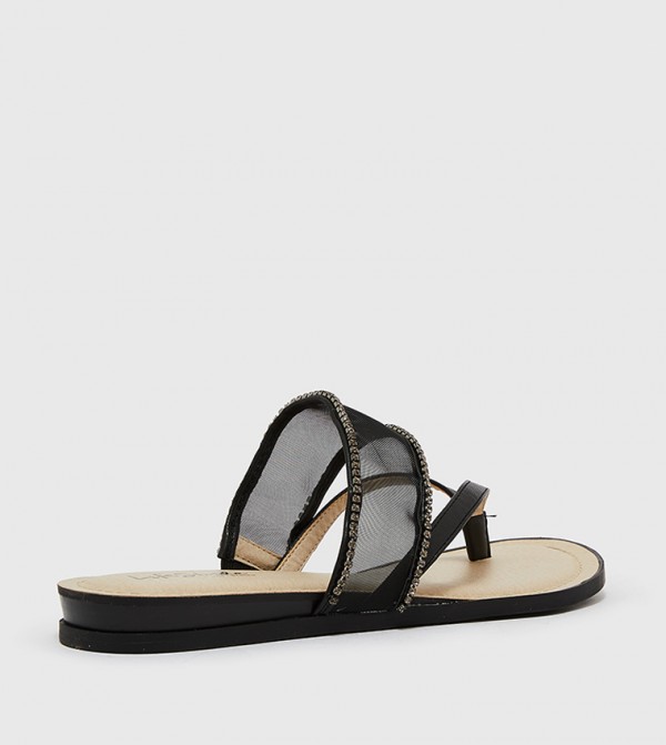 Life Stride Life Stride - Black Flat Sandals