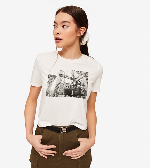Ardene  - White Casual T-Shirts