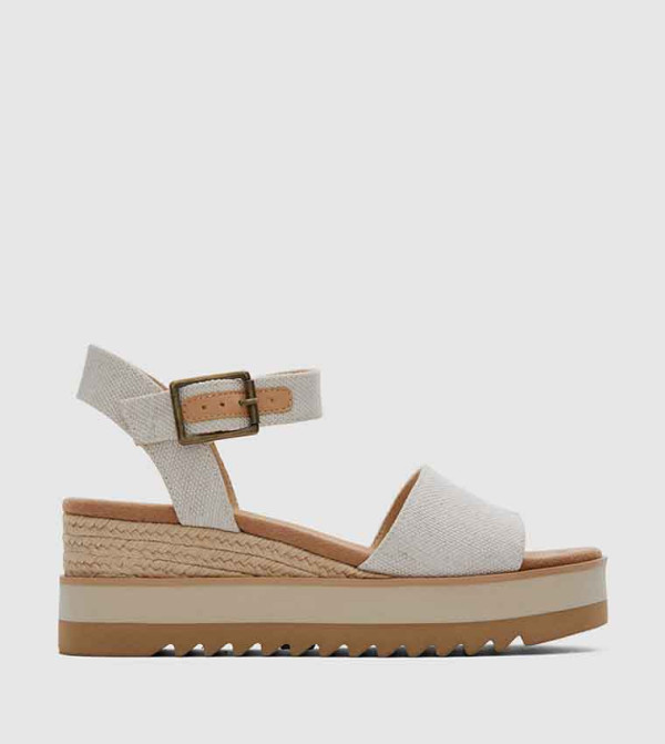 Toms  - Natural Heeled Sandals