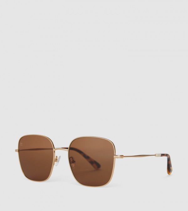 تومز  Trending Acc 2025 - ذهبي Square Sunglasses