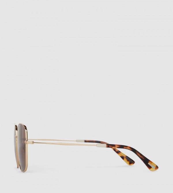 تومز  Trending Acc 2025 - ذهبي Square Sunglasses