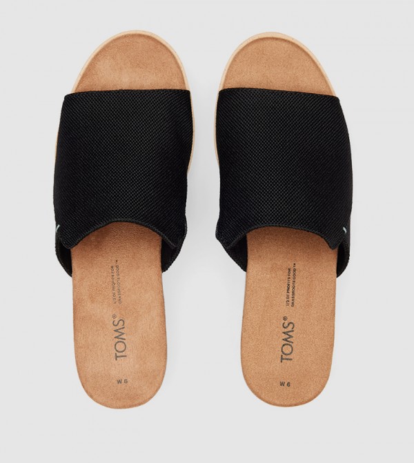 Toms Toms - Black Wedges