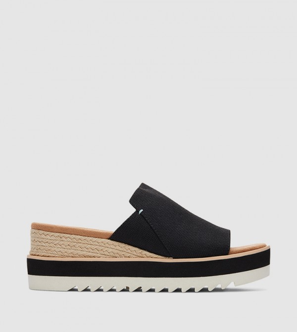 Toms Toms - Black Wedges