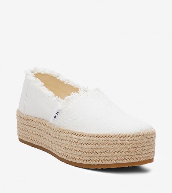 Toms  Slip-Ons - White Espadrilles